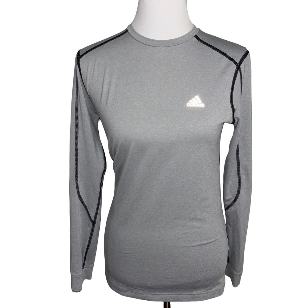 Adidas Gray Heather Performance Top